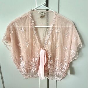 Vintage style sheer coverlet by Flora Nikrooz  . L/XL